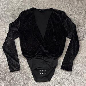 Zara Elegant Shiny Black Women's Top